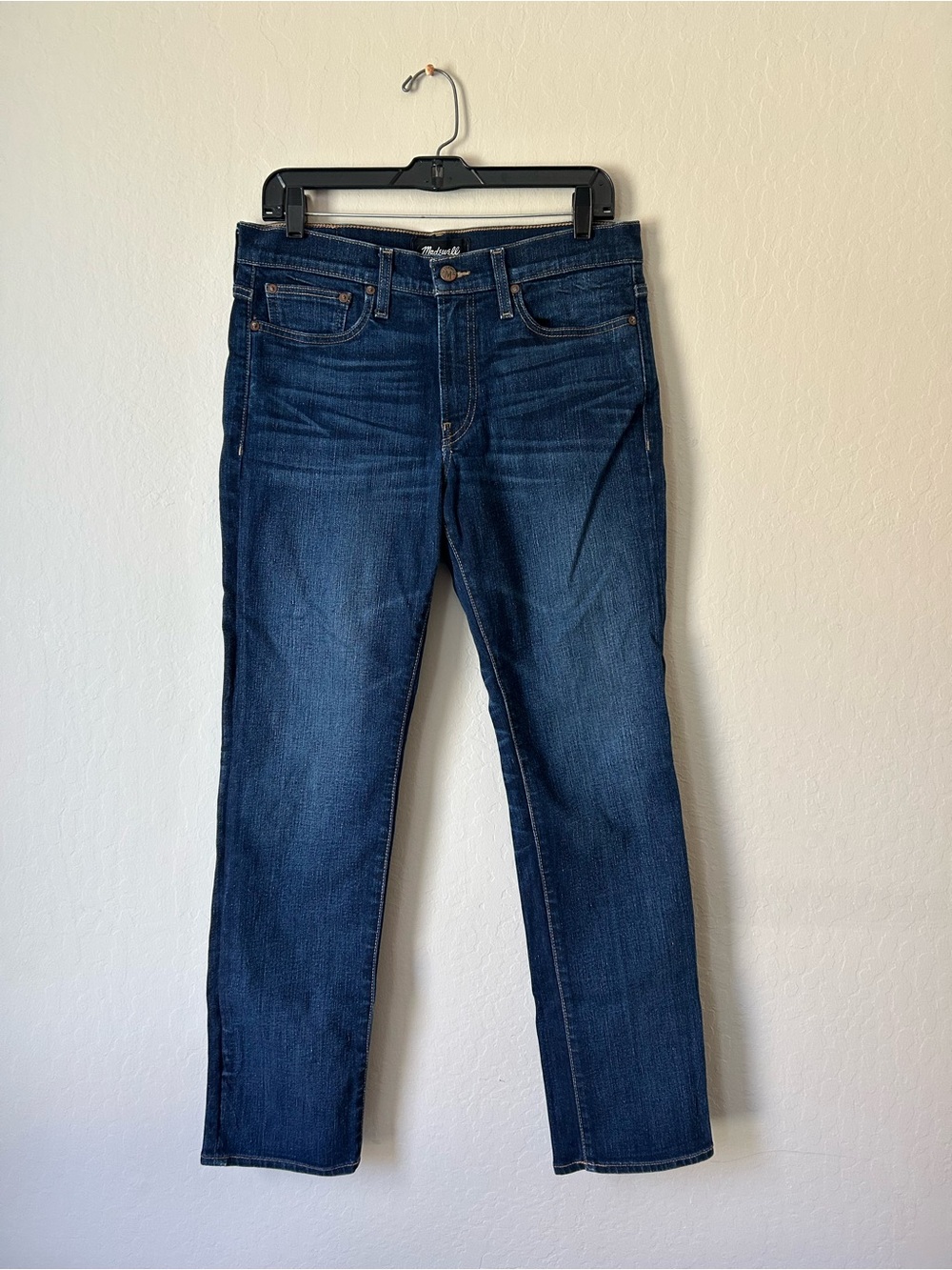 Madewell Dark Blue Straight-Leg Jeans